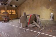 Composition with metal fence and plastic bags, installation, 2011, courtesy of the artist, commisioned by the 3rd Thessaloniki Biennale of Contemporary Art
