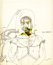 Exo-epidemics: Rox Bocalis, 1964, μελάνι και σμάλτο σε χαρτί, παραχώρηση της συλλογής Δάκη Ιωάννου