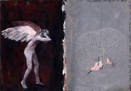 Χωρίς τίτλο (από τη σειρά ημερολόγιο 7), 2000, μελάνι και ακρυλικά σε χαρτί, 11,7 x 16,7 εκ. (η κάθε σελίδα), Παραχώρηση του καλλιτέχνη και της Qbox Gallery, Αθήνα