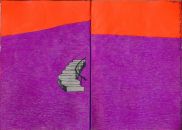 Χωρίς τίτλο (από τη σειρά ημερολόγιο 8), 2001, μελάνι, φωσφορούχο σπρέι και ακρυλικά σε χαρτί, 11,7 x 16,7 εκ. (η κάθε σελίδα), Παραχώρηση του καλλιτέχνη και της Qbox Gallery, Αθήνα